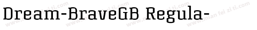 Dream-BraveGB Regula字体转换